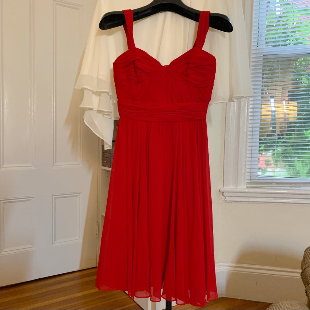 Vera Wang red dress